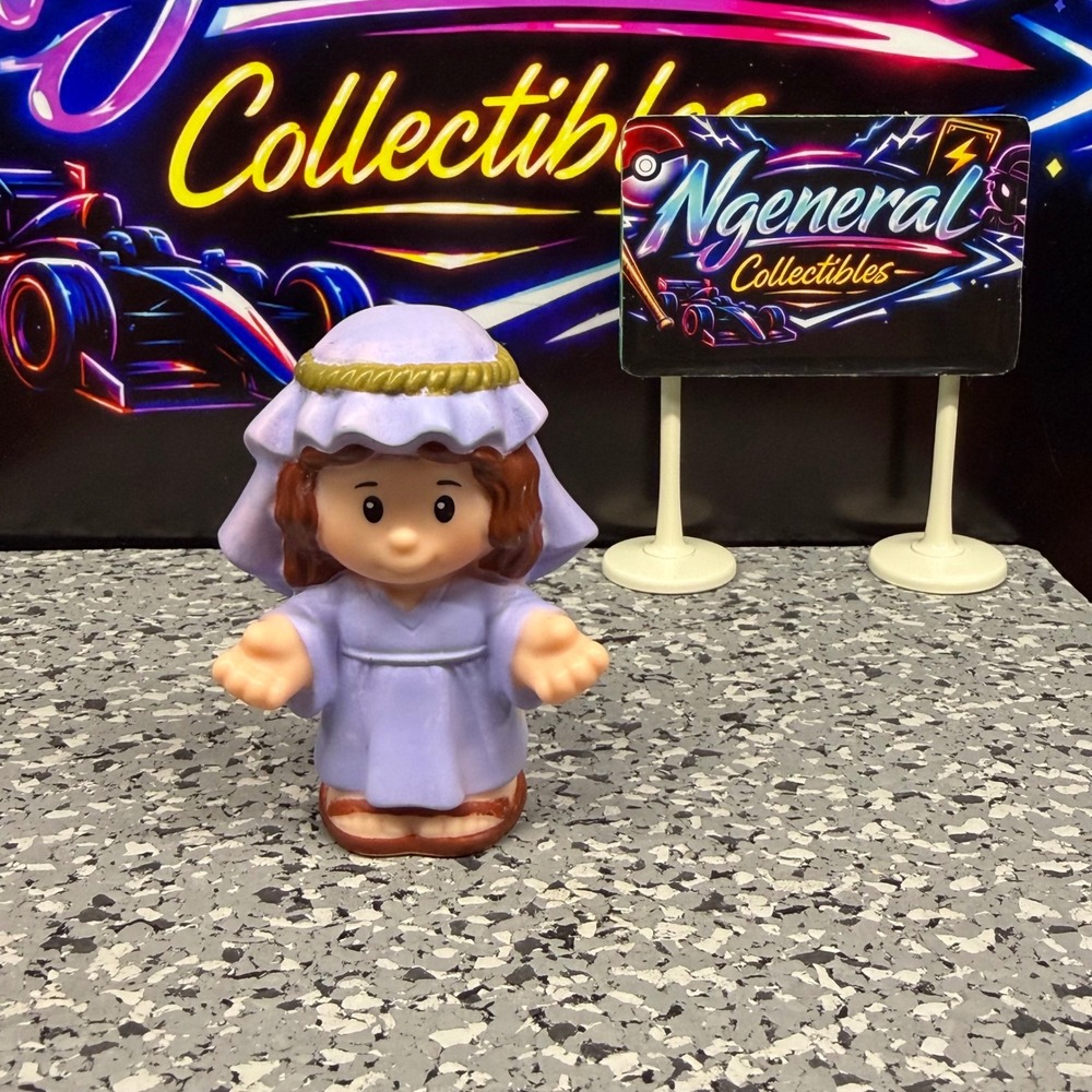 Fisher-Price Little People Mary Nativity Figure Purple Robe Mattel 2015 DPX53